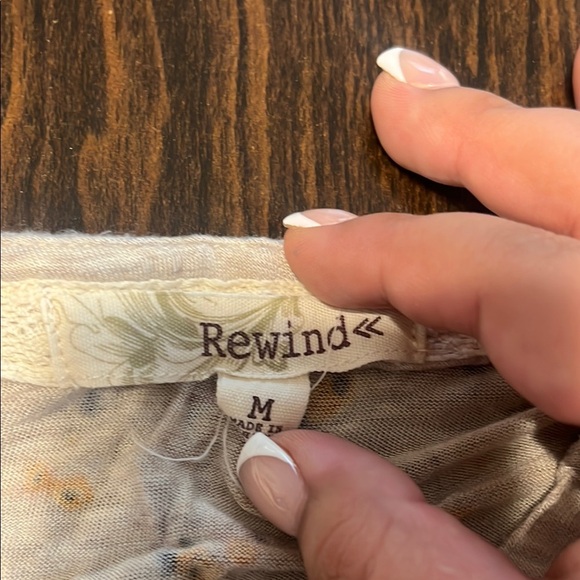 Rewind Orange and Blue Flutter Sleeve Blouse - Picture 2 of 2